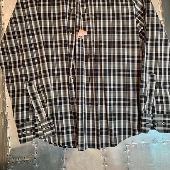 Express Modern Fit Plaid Dress Shirt - Picture 6 of 6